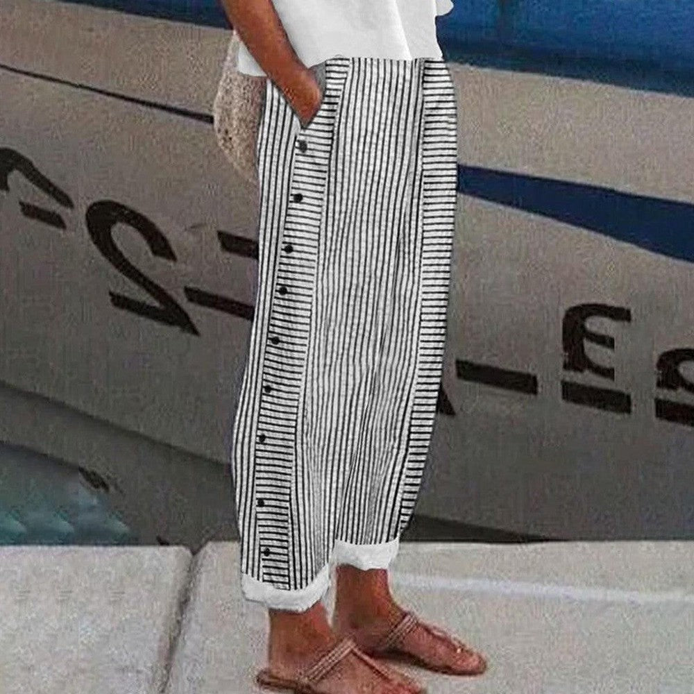 Mila | Hose mit weichen Linien und Seitentaschen