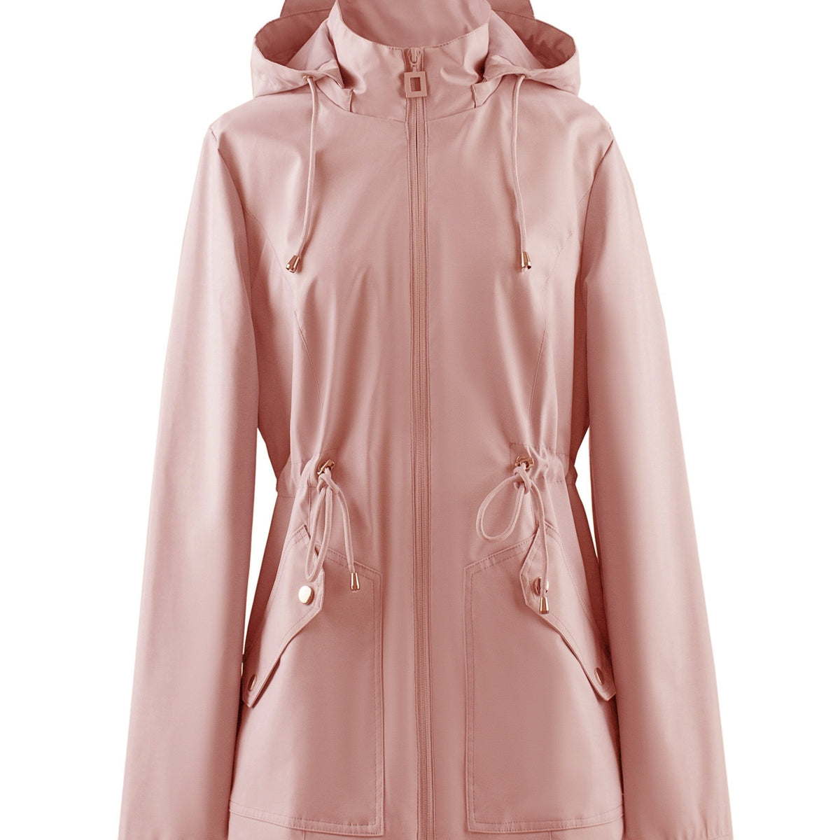 Wasserdichte Damenjacke mit Kapuze – Winddichte Regenjacke