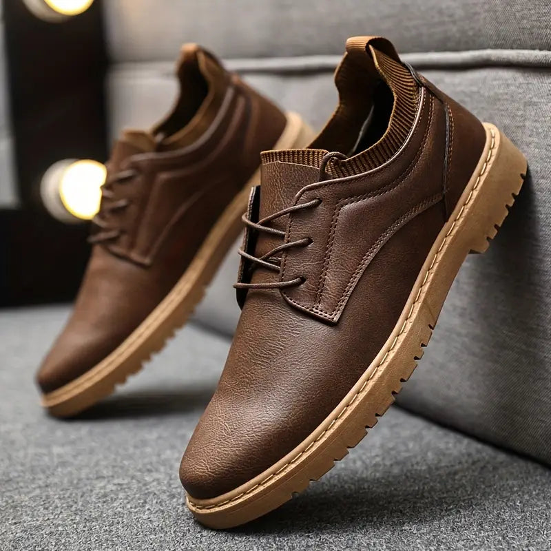 Schöne Herren | Schnürschuhe | Antirutschsohle | Stilvolle Stiefel