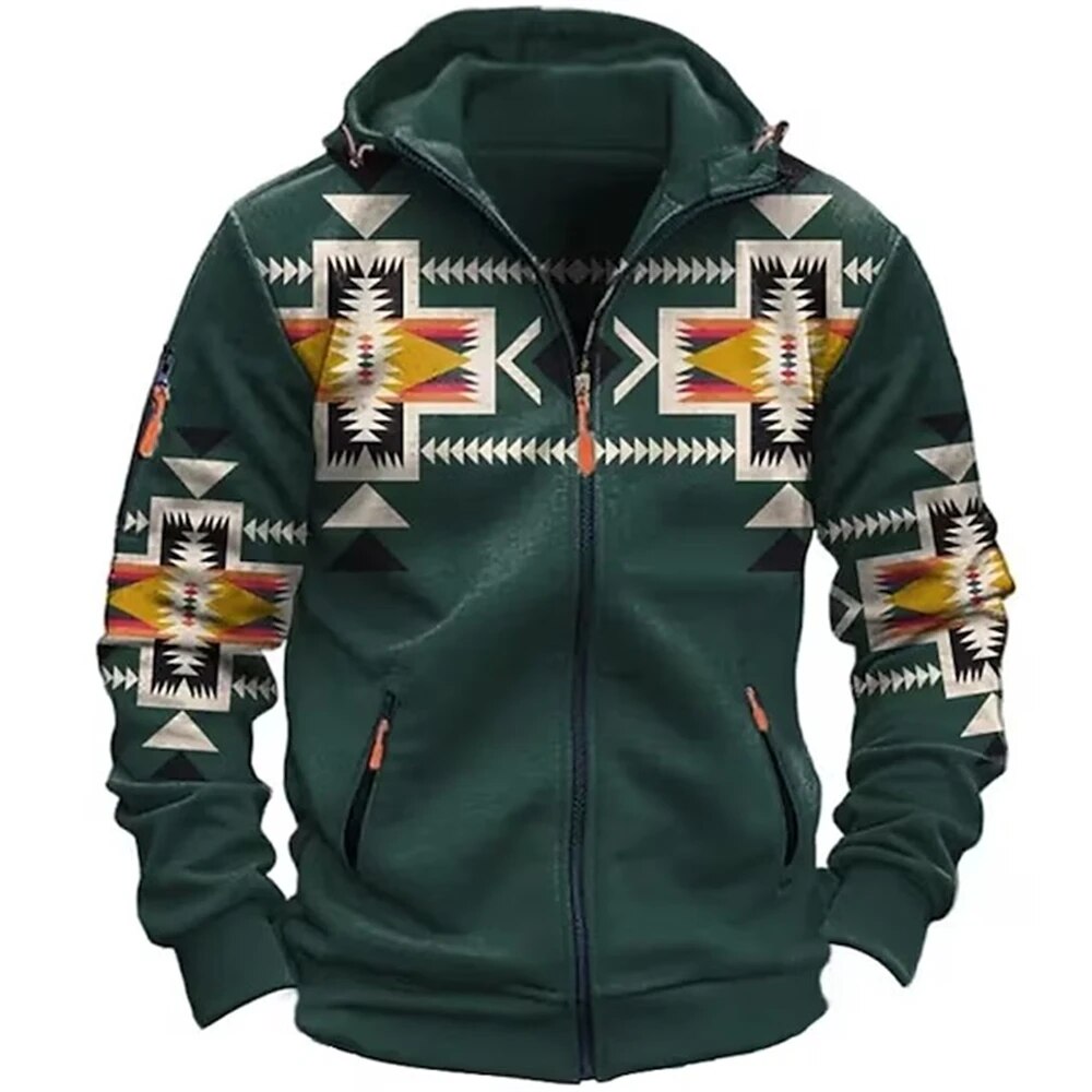 Einzigartiger und stilvoller Herren-Hoodie mit Reißverschluss für ultimativen Komfort und lässige Eleganz | Alexander