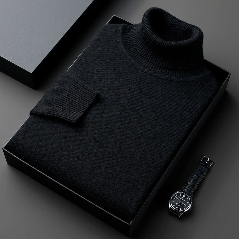 Pullover Herren | Luxuriöser Rollkragenpullover | Sweater mit Feinstrick & Weicher Textur