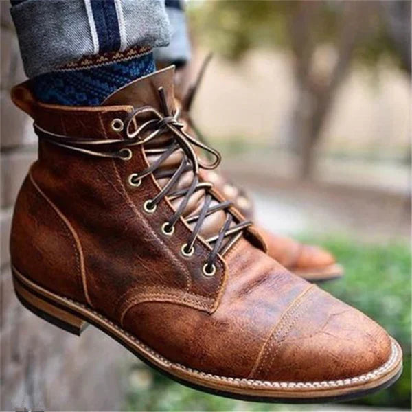 Herren Lederstiefel HeritageLine – Stilvolle Schnürschuhe aus nachhaltigem Leder