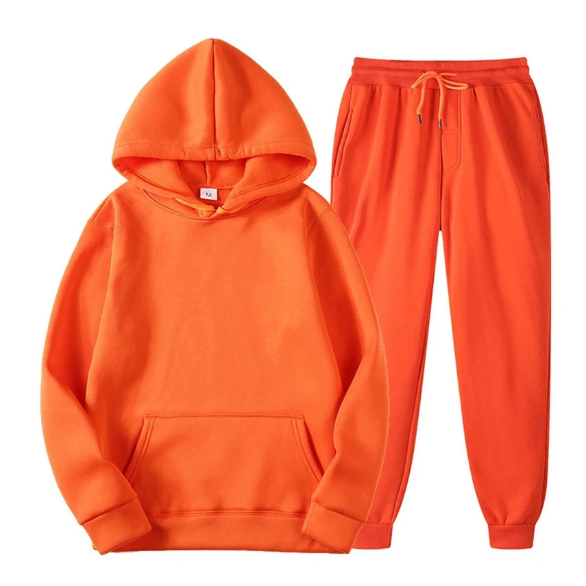 Herren Lounge Set – Bequemes Baumwoll-Zweiteiliges Outfit mit Modernem Schnitt