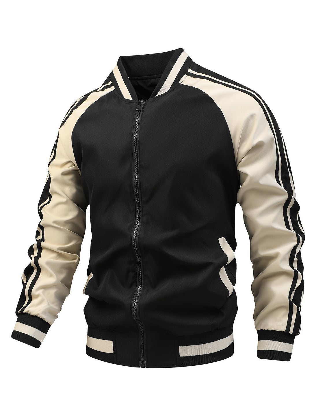 Herren Sportjacke | Grafisches Farbblockdesign | Leicht & Bequem | Alle Jahreszeiten