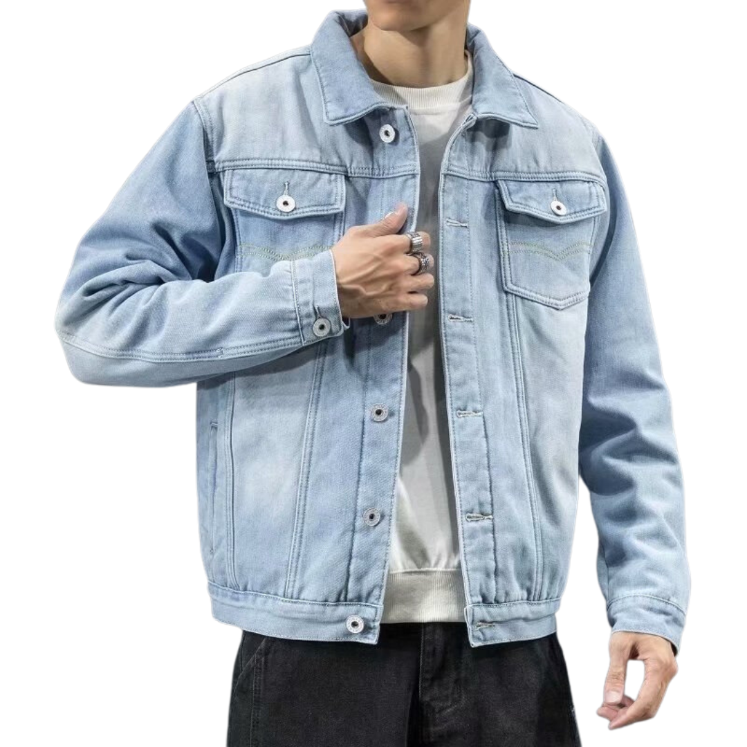 Denim Herrenjacke – Hochwertige Jeansjacke mit zeitlosem Streetwear-Look