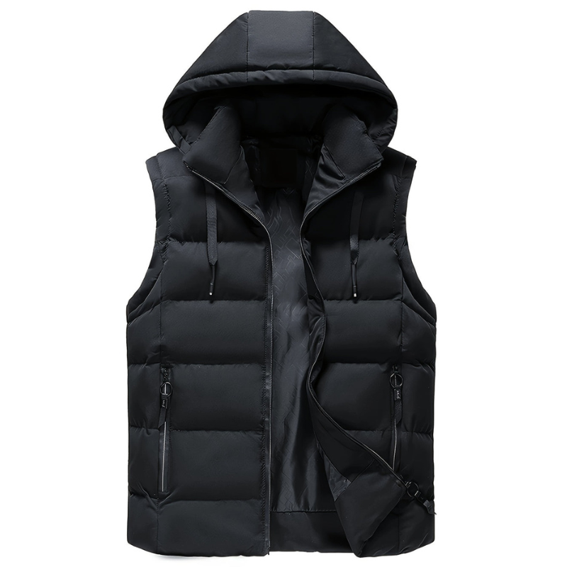 Herren Bodywarmer | Winterweste mit Kapuze | Leicht & Warm für Outdoor