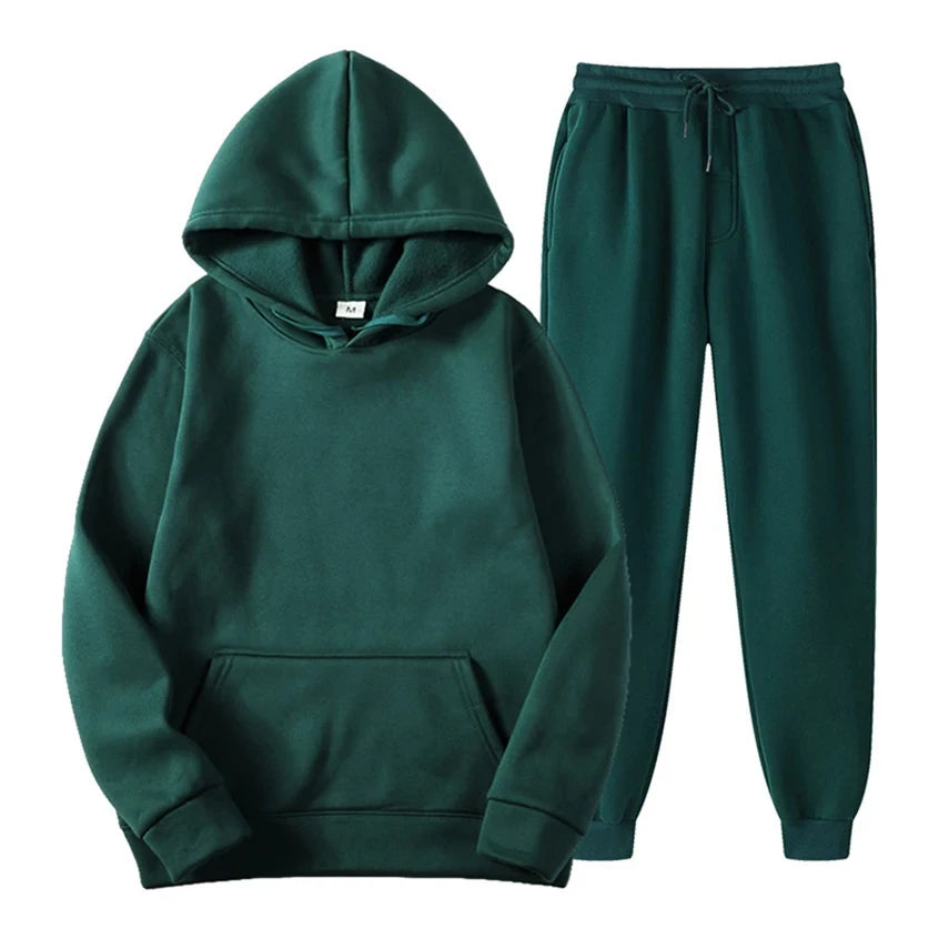 Herren Lounge Set – Bequemes Baumwoll-Zweiteiliges Outfit mit Modernem Schnitt