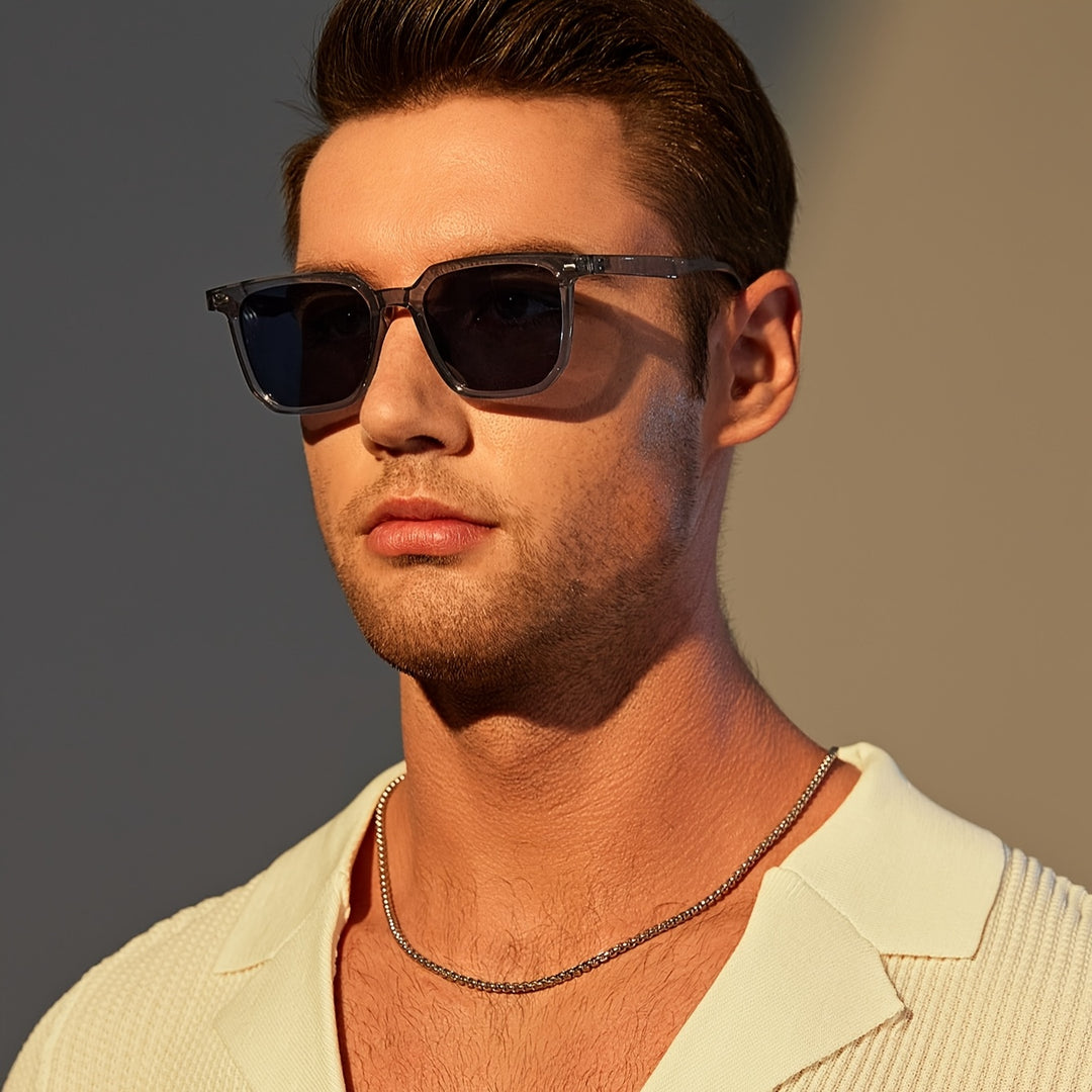 Herren Sonnenbrille Retro Quadrat – Leicht, Stilvoll und Langlebig