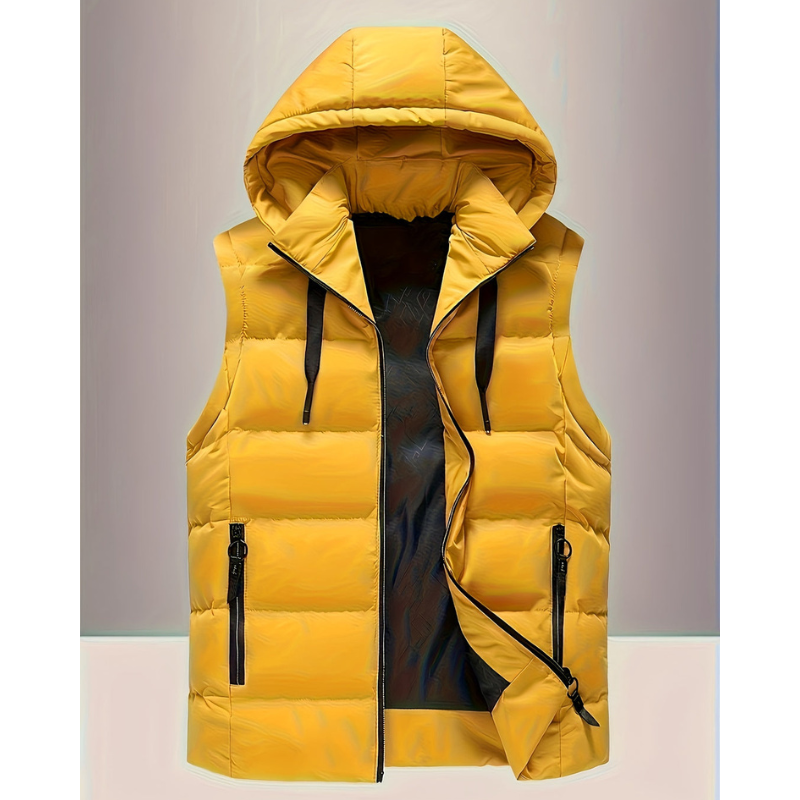Herren Bodywarmer | Winterweste mit Kapuze | Leicht & Warm für Outdoor