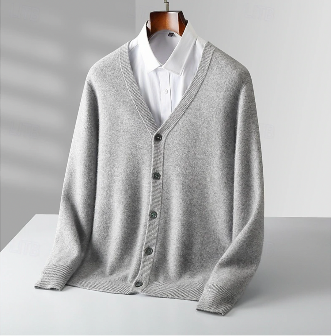 Herren Vest ClassicKnit – Zeitloses Strickvest mit V-Ausschnitt und Knopfverschluss