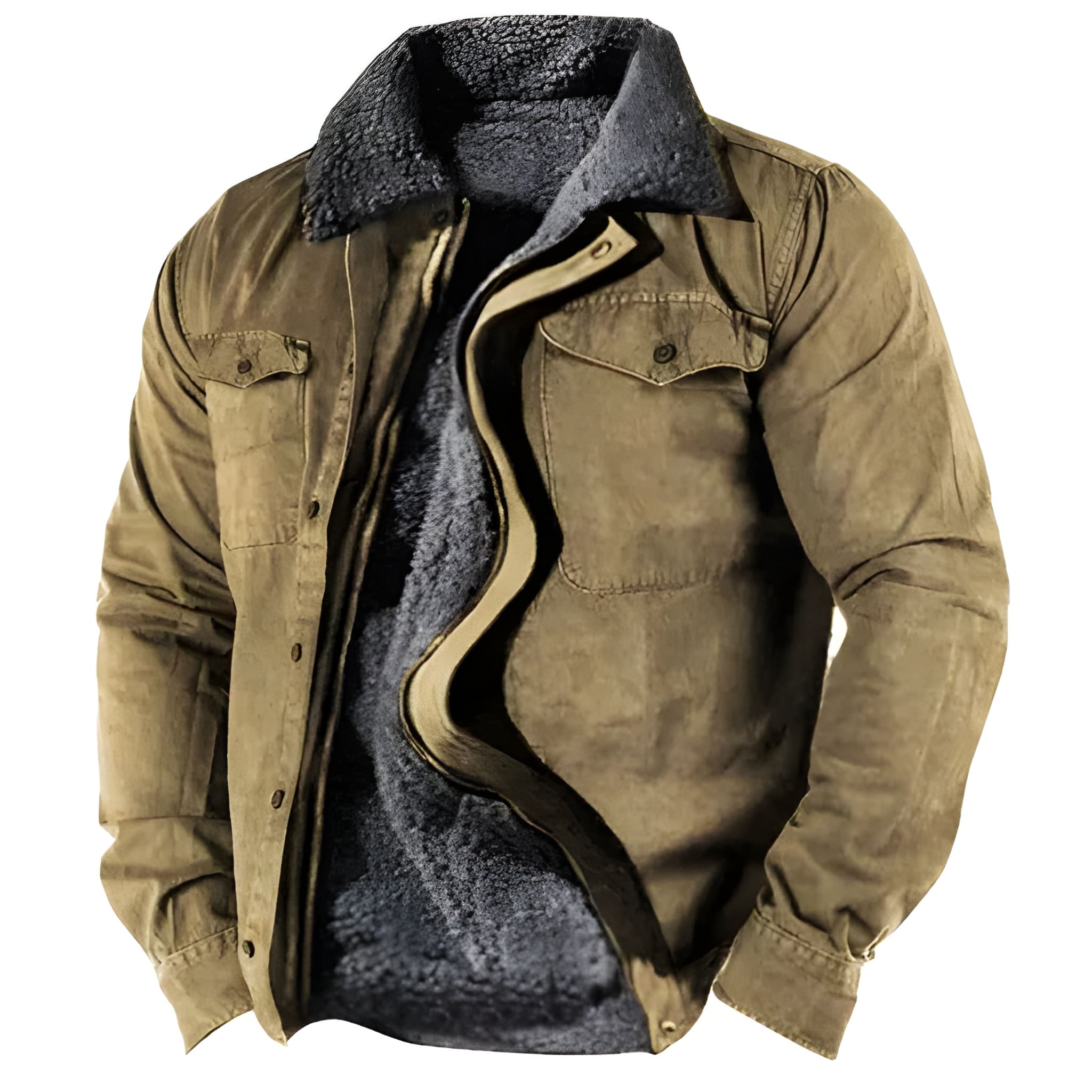 Winterjacke Herren | Militärjacke | Funktionale Taschen | Nachhaltige Übergangsjacke