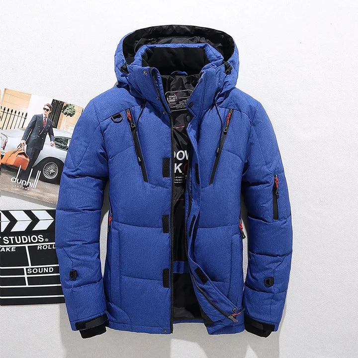 Winterjacke Herren | Warme Skijacke mit Kapuze