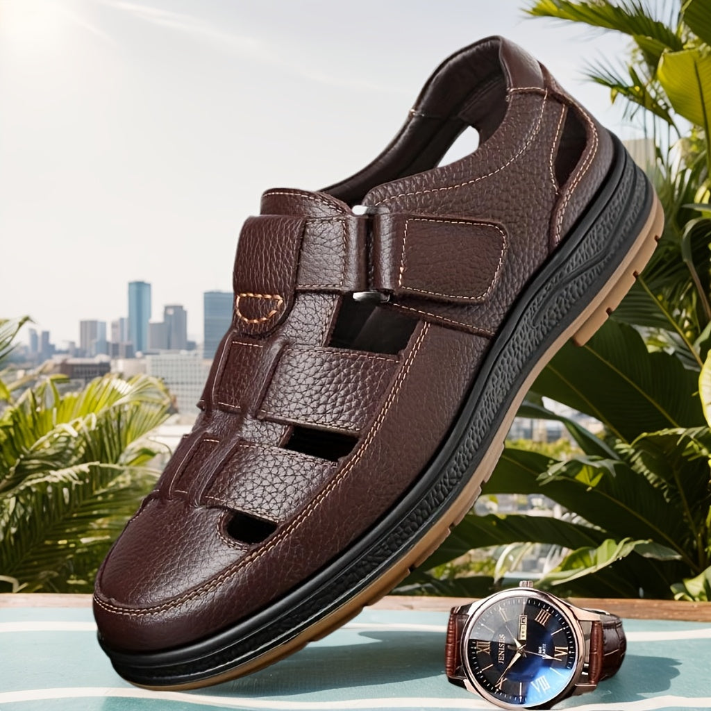 Herren Sommerschuhe LederComfort – Atmungsaktiv, Rutschfest und Langlebig