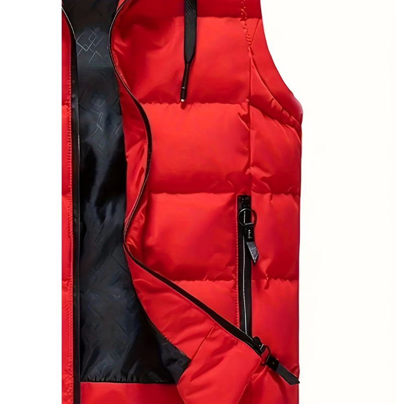 Herren Bodywarmer | Winterweste mit Kapuze | Leicht & Warm für Outdoor