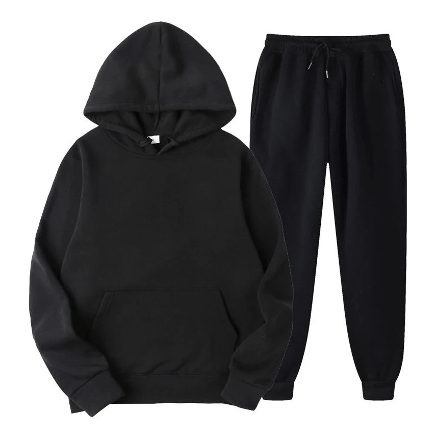 Herren Lounge Set – Bequemes Baumwoll-Zweiteiliges Outfit mit Modernem Schnitt