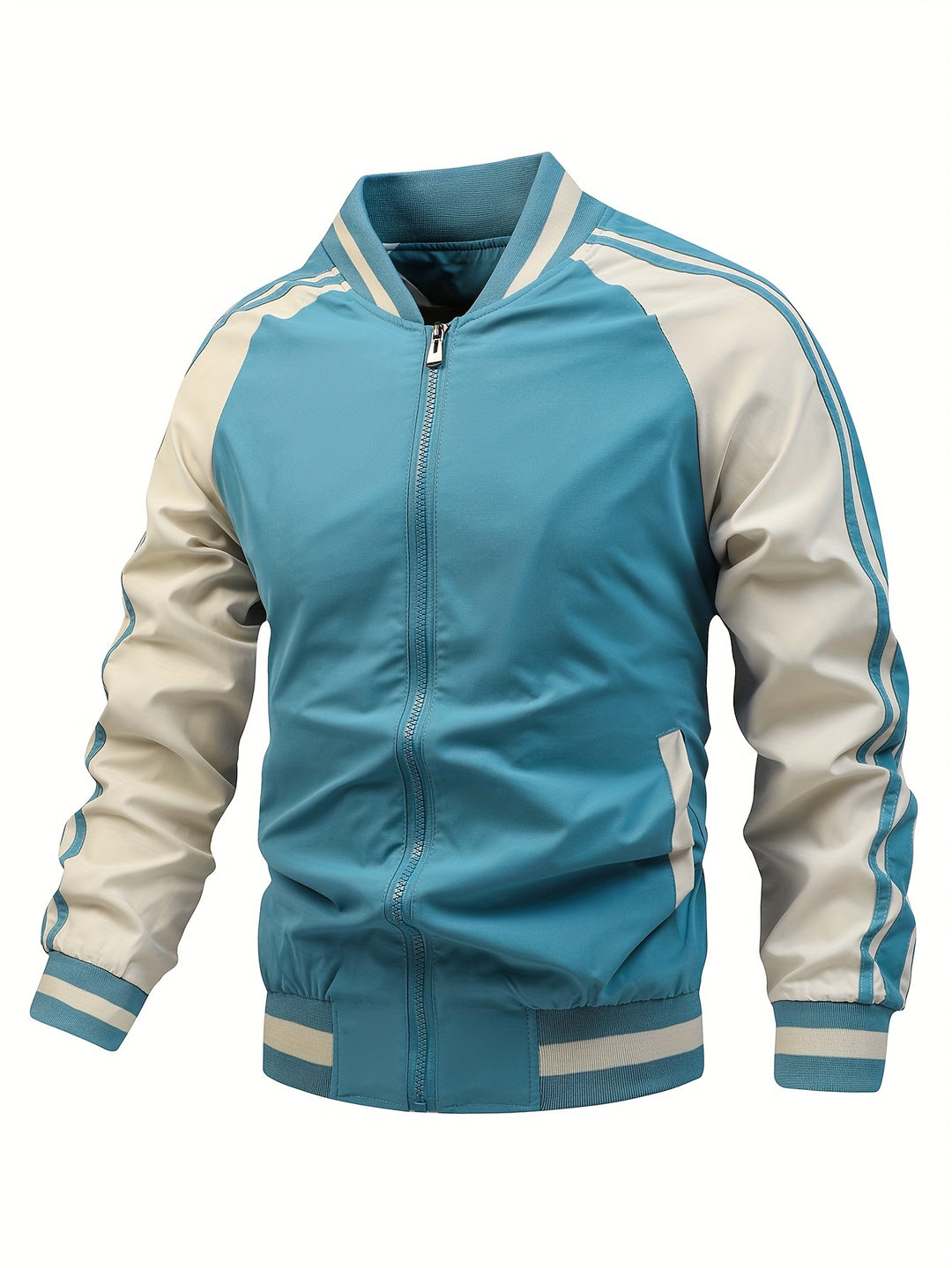 Herren Sportjacke | Grafisches Farbblockdesign | Leicht & Bequem | Alle Jahreszeiten