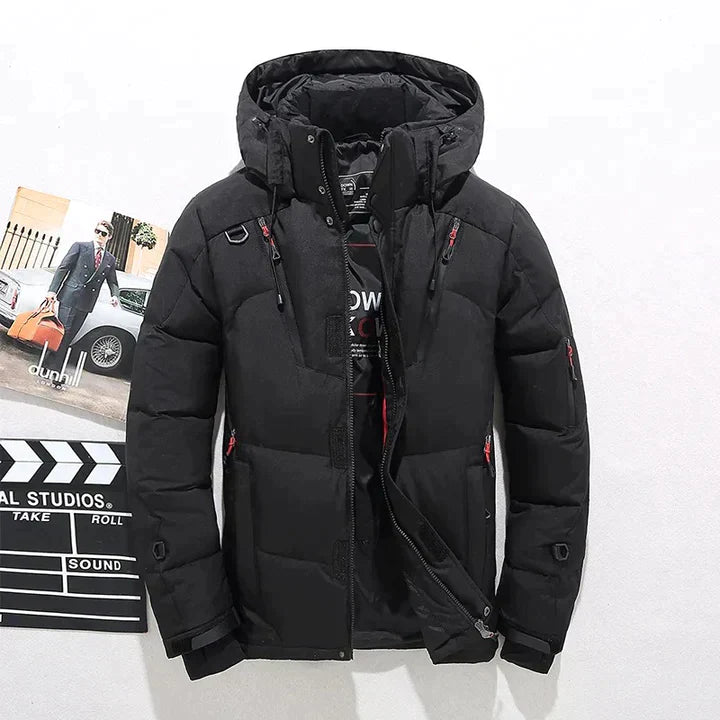 Winterjacke Herren | Warme Skijacke mit Kapuze