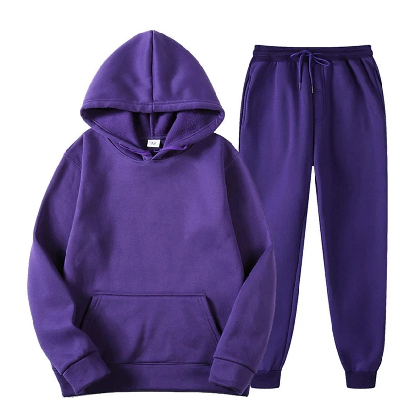Herren Lounge Set – Bequemes Baumwoll-Zweiteiliges Outfit mit Modernem Schnitt
