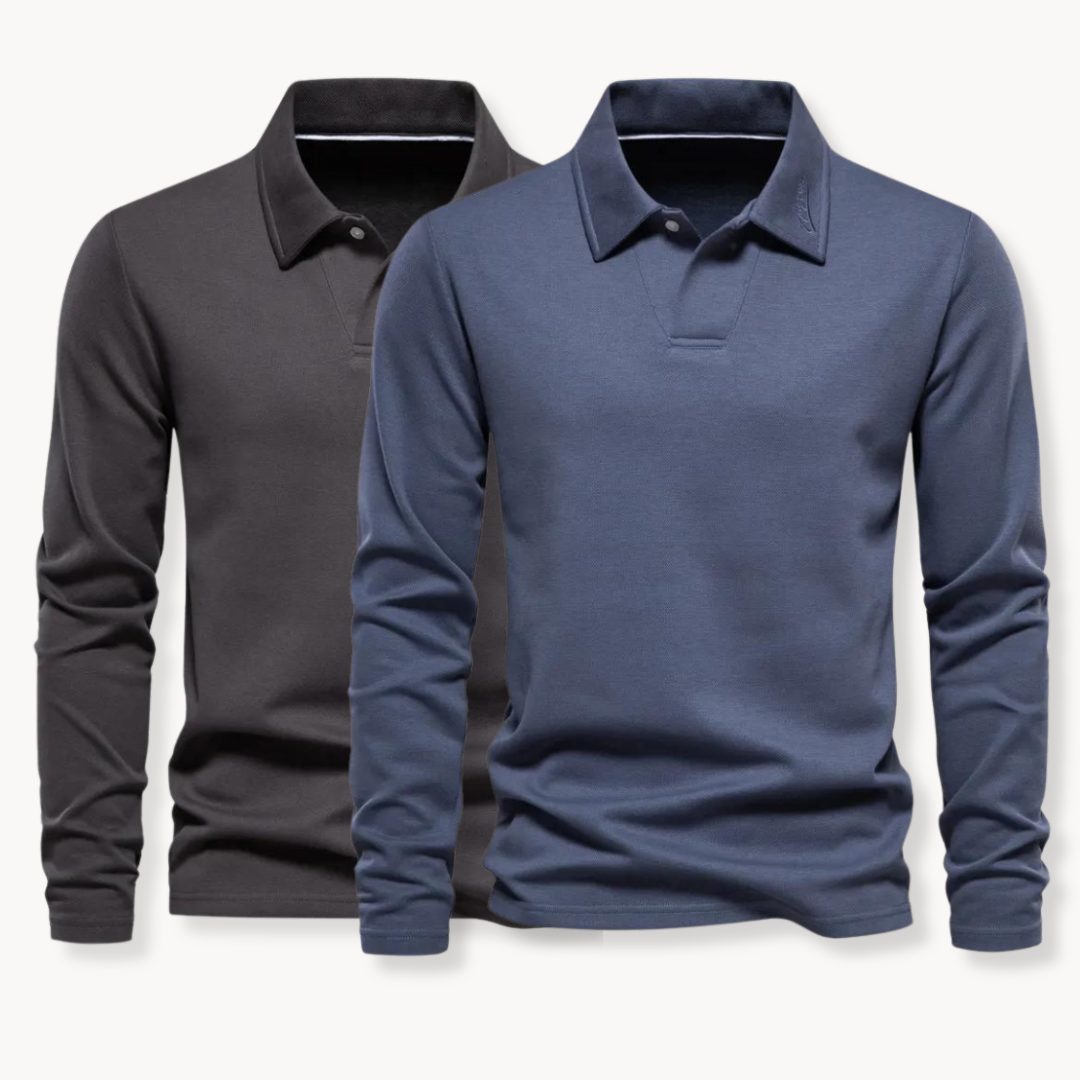 Herren Polo | Langarm T-Shirt | Zeitloser Komfort & Eleganter Stil