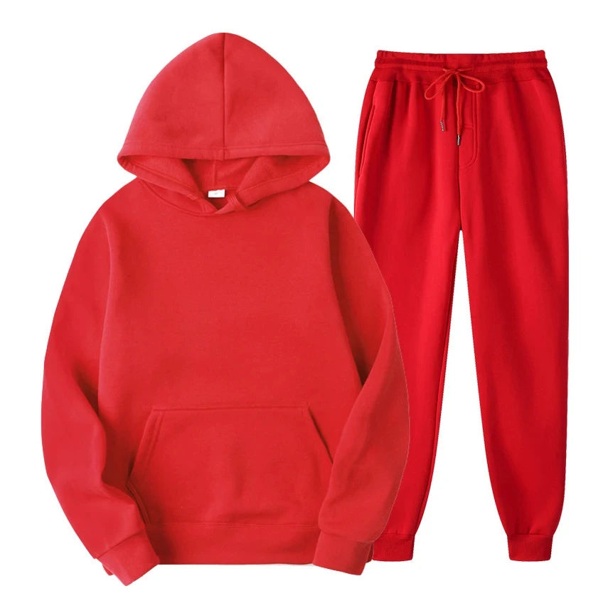 Herren Lounge Set – Bequemes Baumwoll-Zweiteiliges Outfit mit Modernem Schnitt