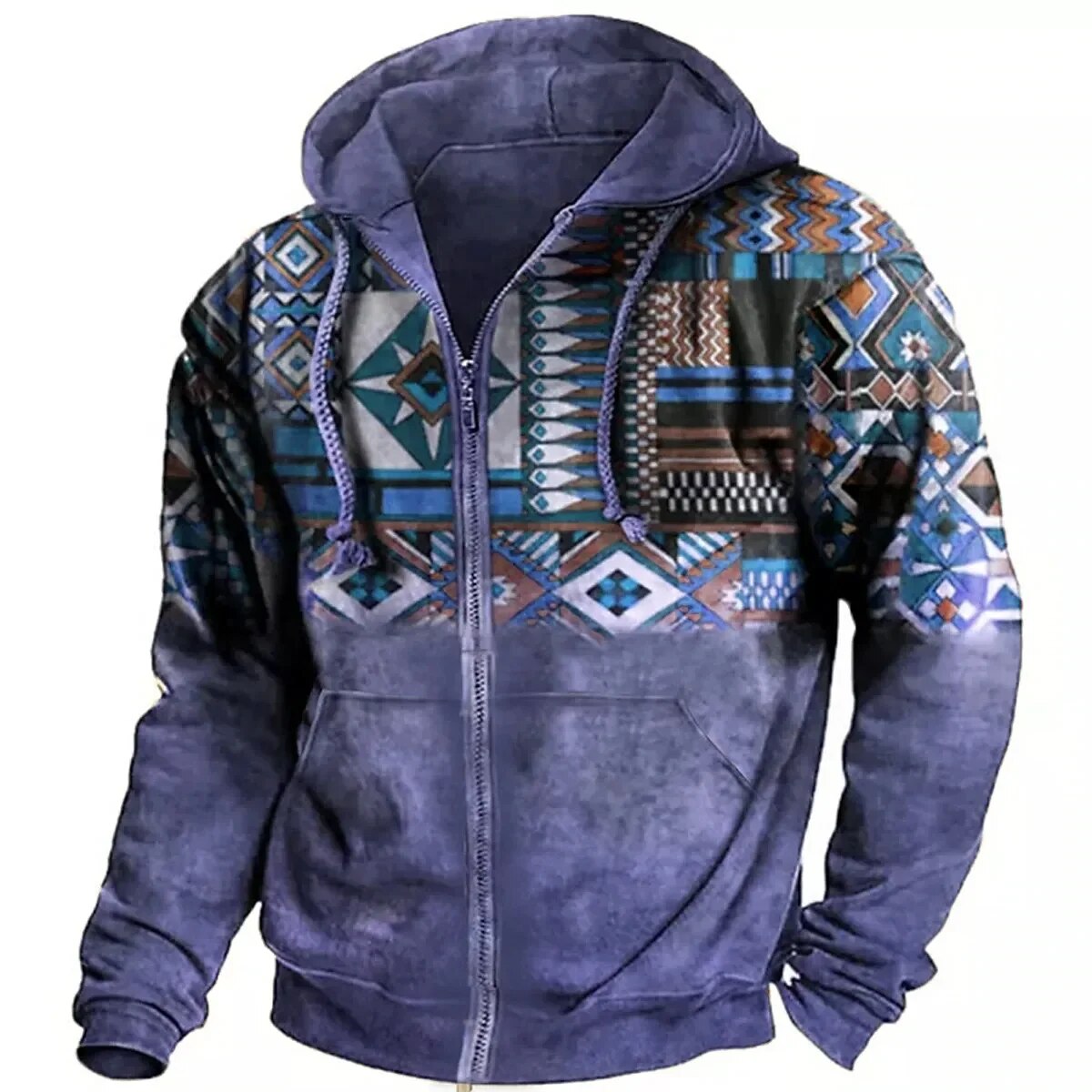 Einzigartiger und stilvoller Herren-Hoodie mit Reißverschluss für ultimativen Komfort und lässige Eleganz | Alexander