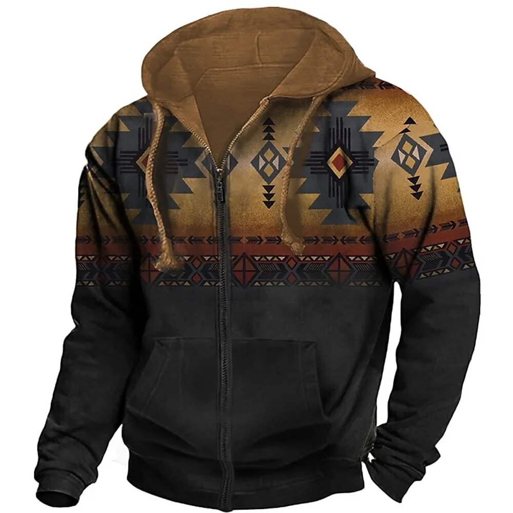 Einzigartiger und stilvoller Herren-Hoodie mit Reißverschluss für ultimativen Komfort und lässige Eleganz | Alexander
