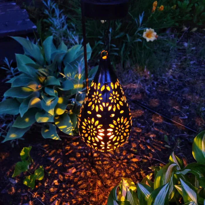 Solarbetriebene und wetterfeste Gartenlampe
