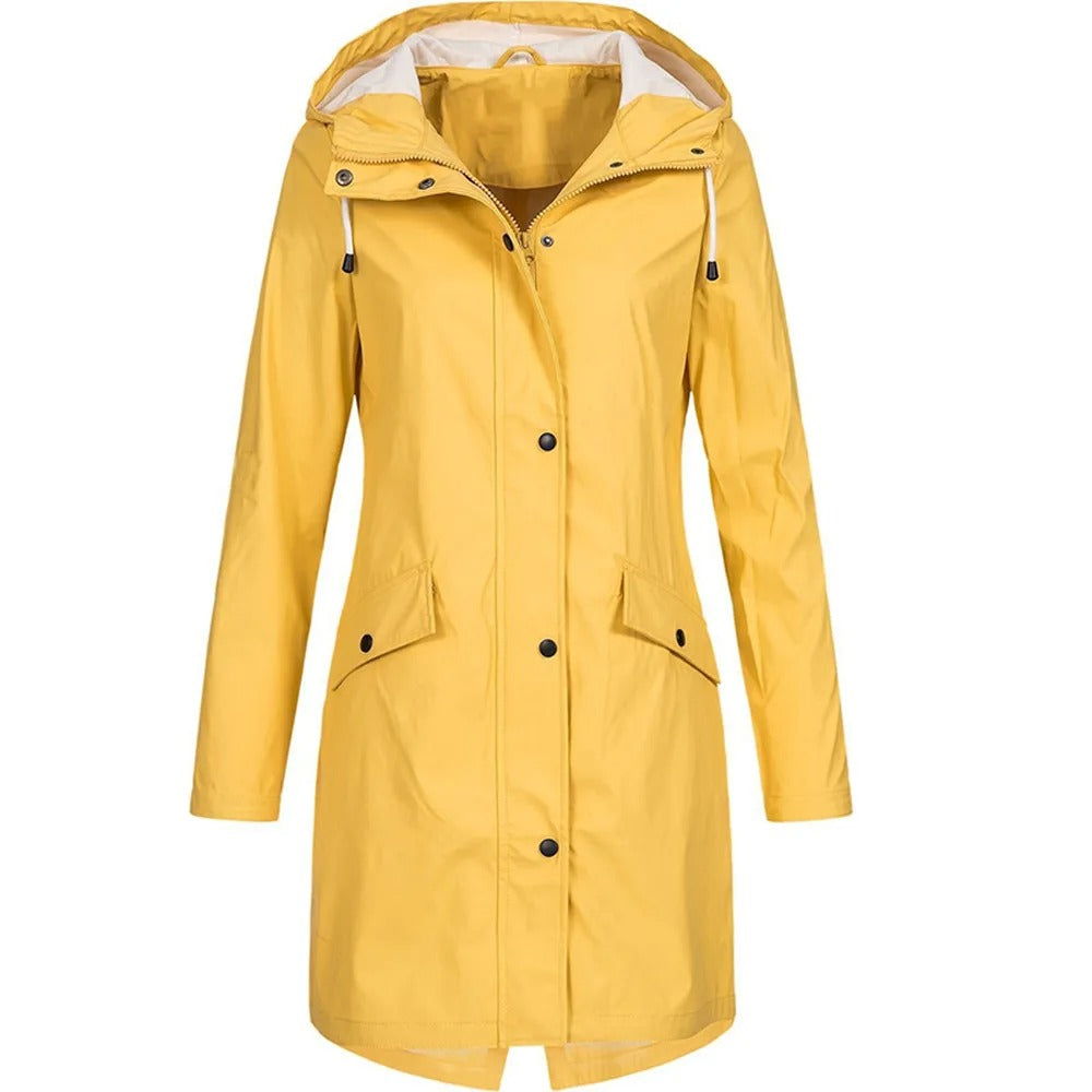 Damen Regenjacke mit Kapuze – Leichter Schutz gegen Regen