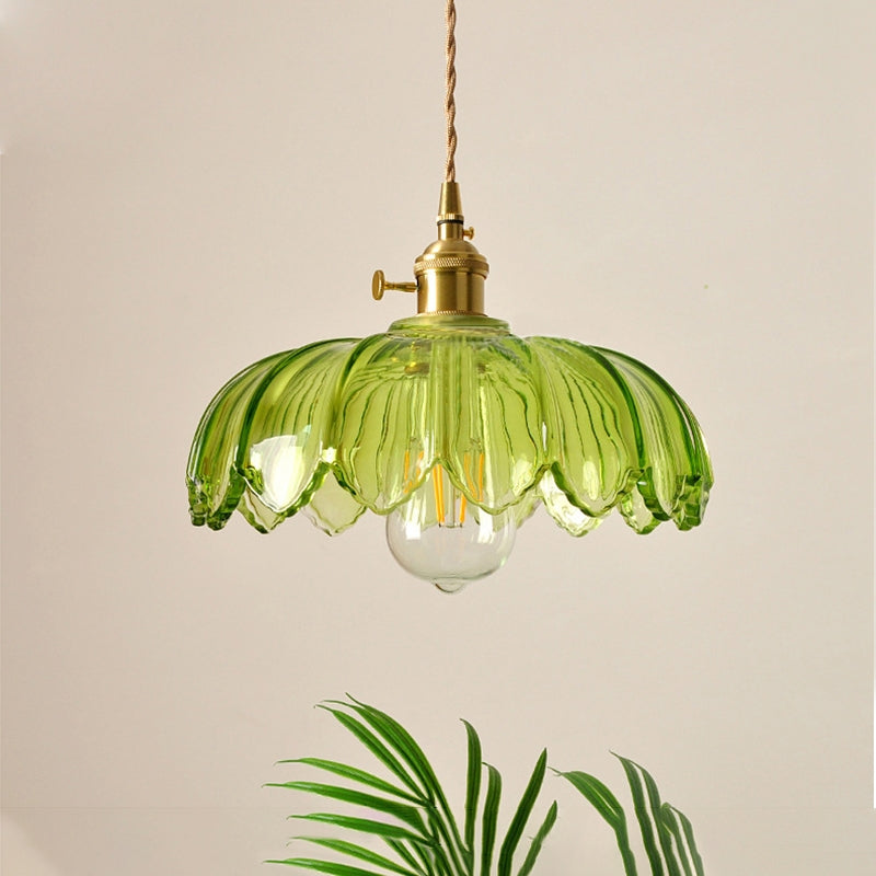 Vintage Blumen Pendelleuchte