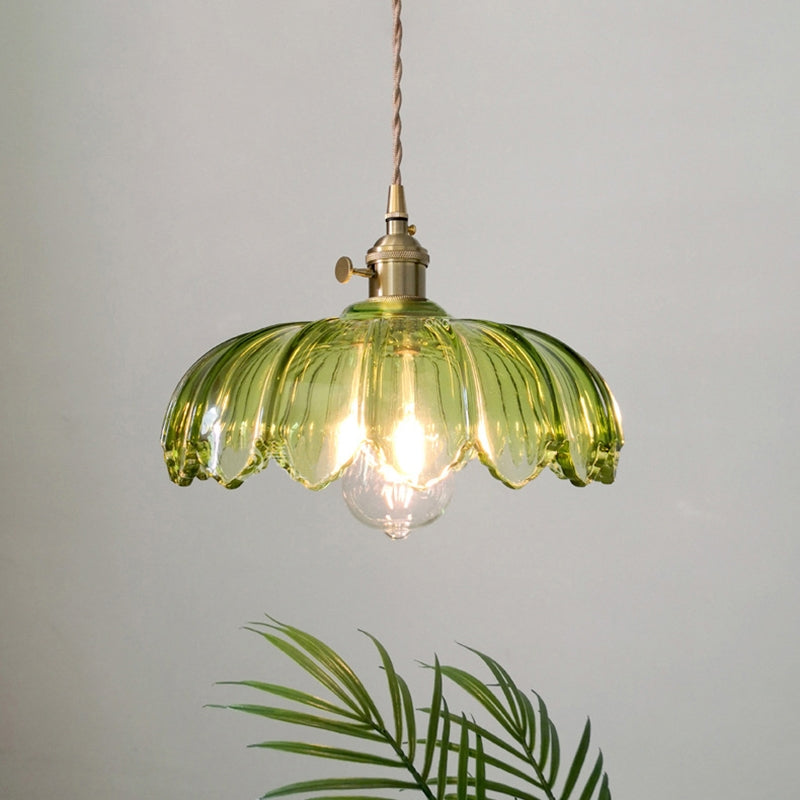 Vintage Blumen Pendelleuchte