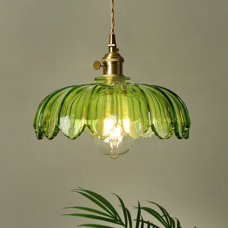 Vintage Blumen Pendelleuchte