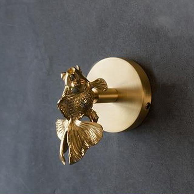 Goldene Messing Wandhaken – Handgefertigte Tierdesigns für stilvolle Wanddekoration