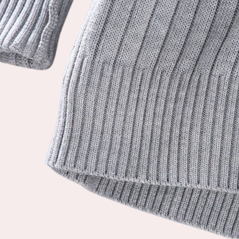Moderne gestrickte Frühlings-Cardigan mit Reißverschluss für Männer