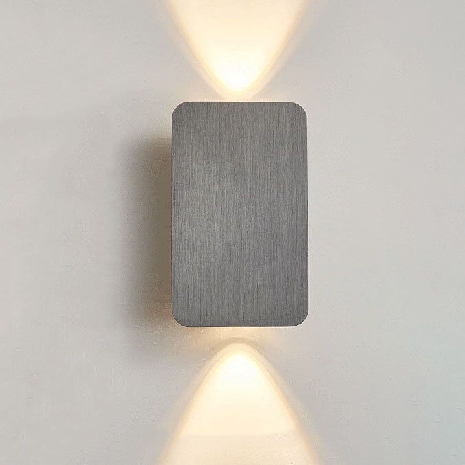 Nordic Minimalist Glas Rechteckige LED Wandleuchte 2-Licht
