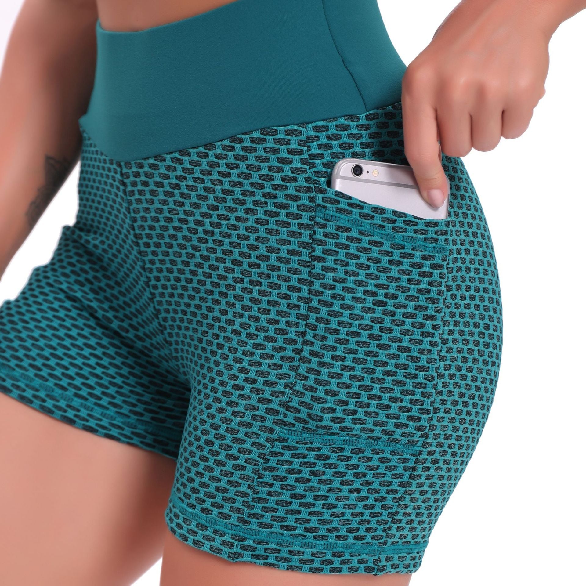 FlexFit Pro Shorts | Atmungsaktive Jacquard Yoga Shorts für Damen, heben und bieten ultimativen Komfort