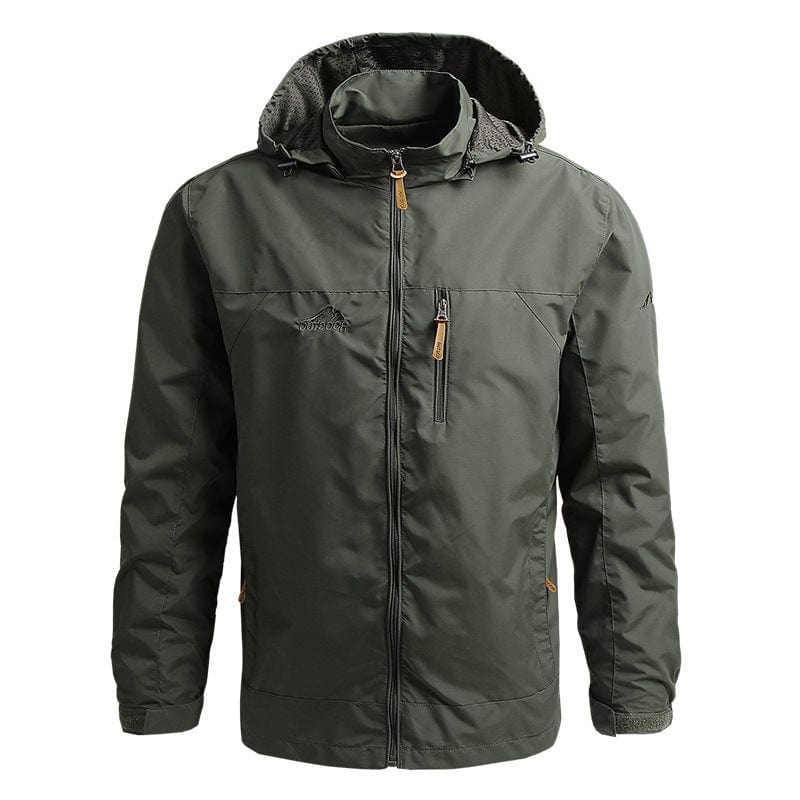 Wasserdichte Herrenjacke mit Kapuze – Winddichte Outdoor-Jacke für den Herbst