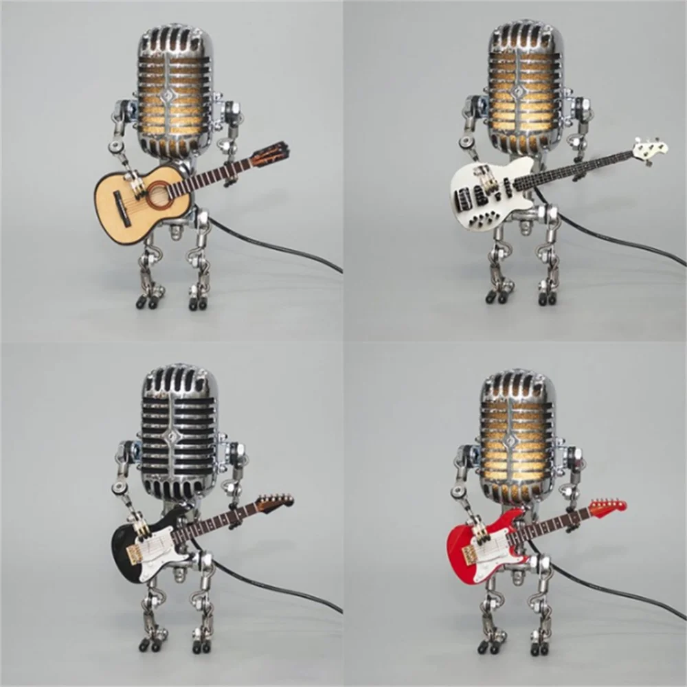 Gitarrenlampe - Roboterlampe mit Gitarre