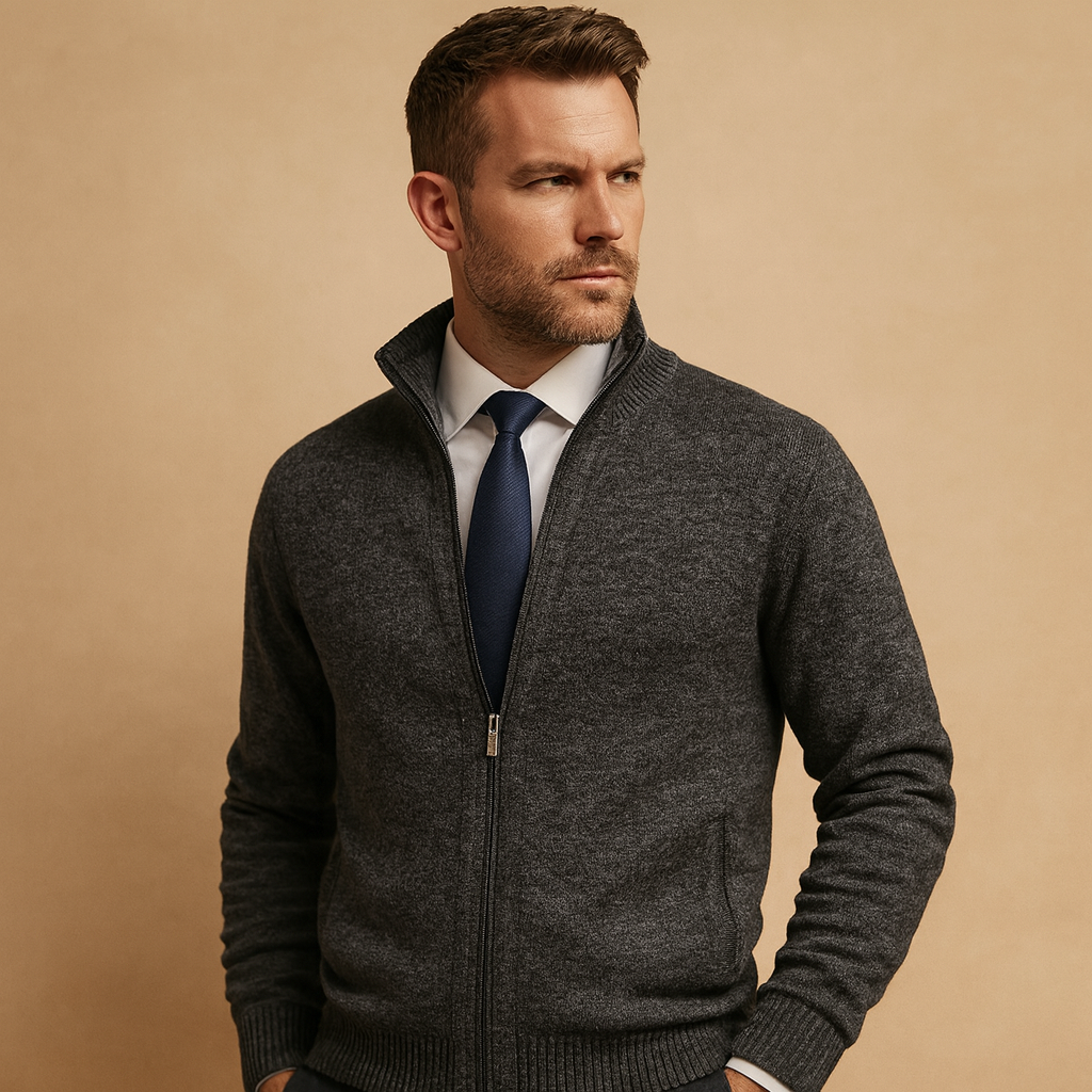 Herren Weste mit Reißverschluss – Bequem und Stilvoll im Mailand Design