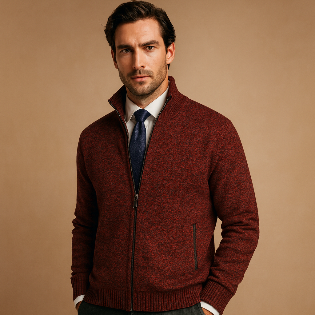 Herren Weste mit Reißverschluss – Bequem und Stilvoll im Mailand Design