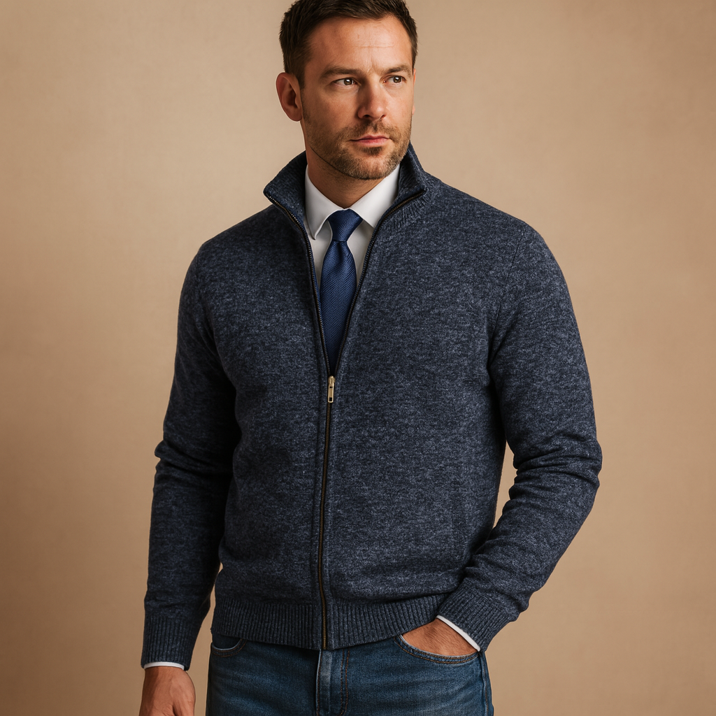 Herren Weste mit Reißverschluss – Bequem und Stilvoll im Mailand Design