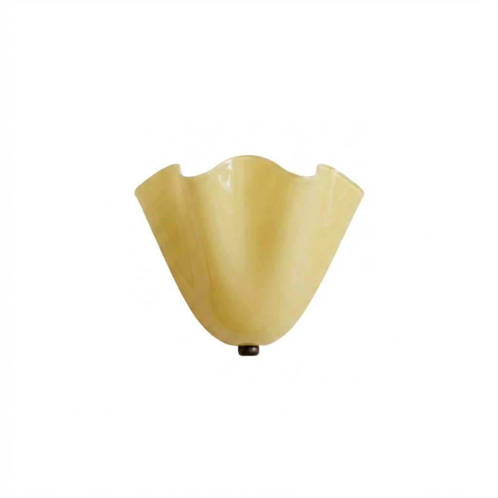 Retro Buntglas Rock Muschel Wandlampe LED 1-Licht