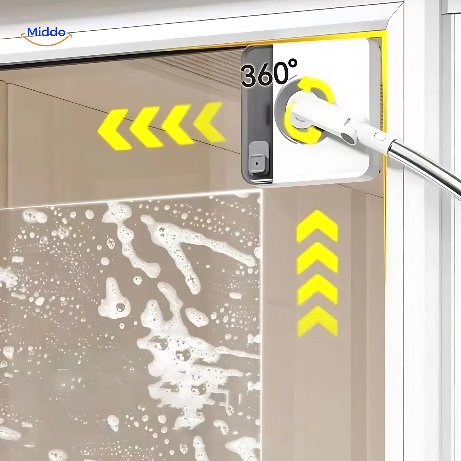 GlasGenius Fensterreinigungsgerät | Effektive Reinigung für hohe und schwer erreichbare Fenster