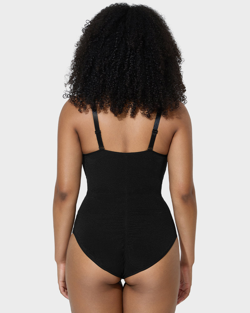 LuxeForm Criss-Cross Mesh Bodysuit | Sculpturales Design für eine perfekte Silhouette