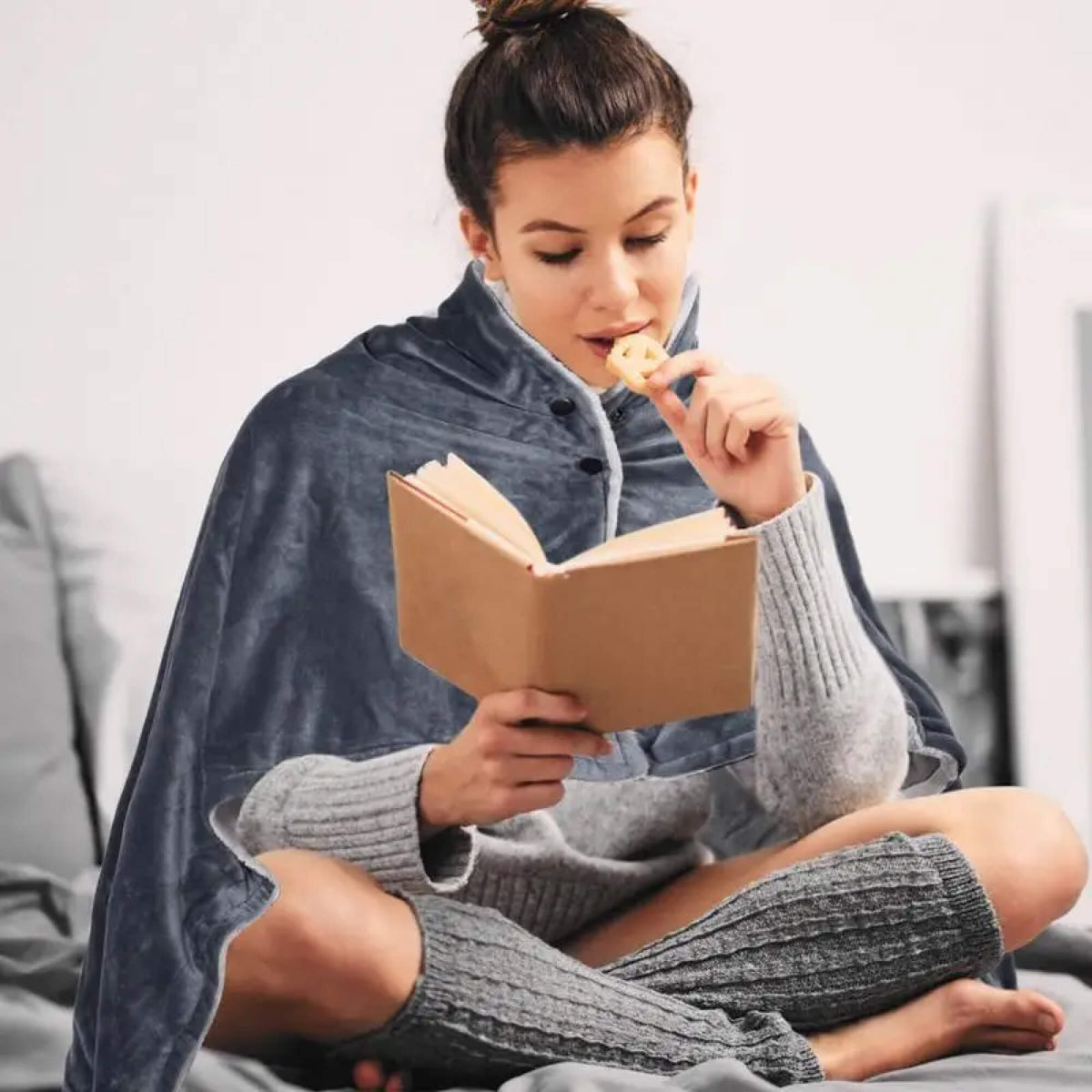 Elektrische Decken mit Fleece – Tragedecke und Poncho mit Heizung