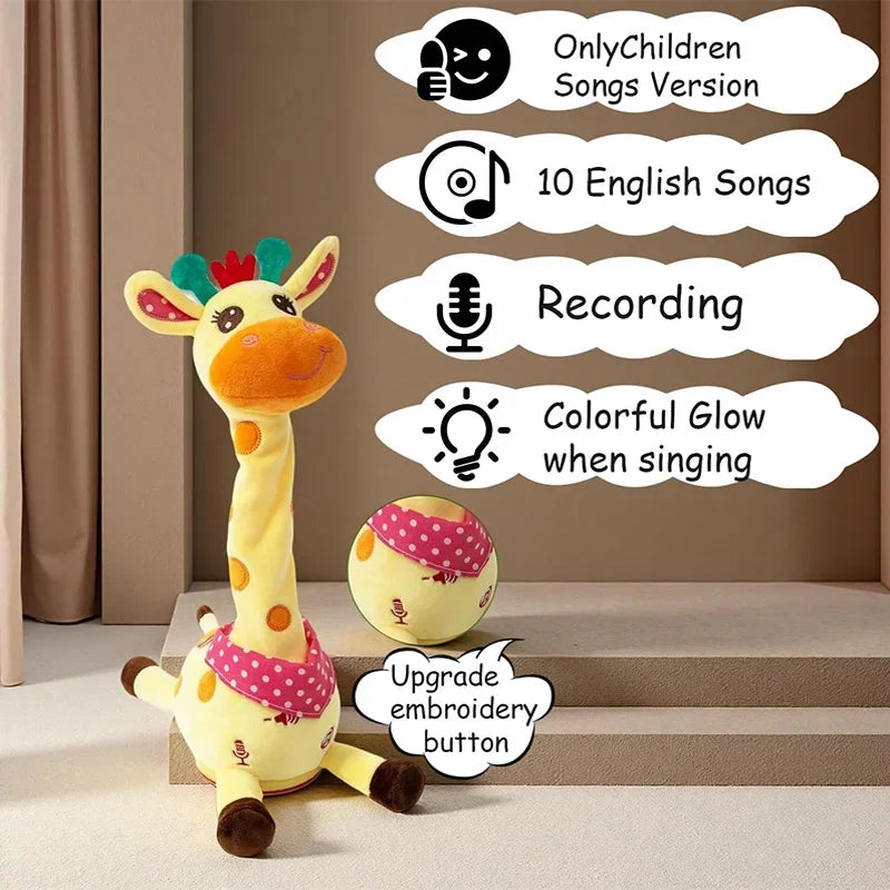 Giraffe Groove Plüschspielzeug | Weicher und kuscheliger Begleiter für endlosen Spielspaß