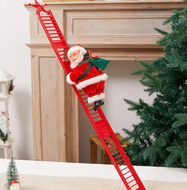 SantaClimb | Santas Musikalische Kletterfestdekoration Interaktives Spielzeug