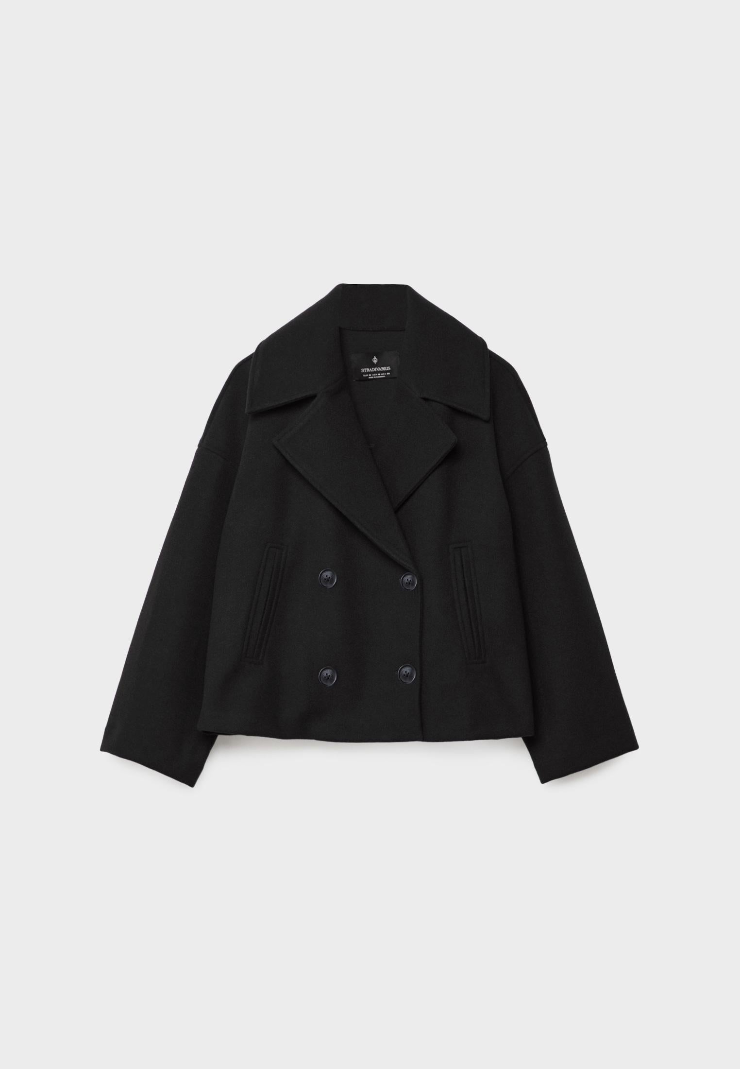 Elegante Damen Winterjacke – Stilvolle Kurze Doppelreiher-Jacke