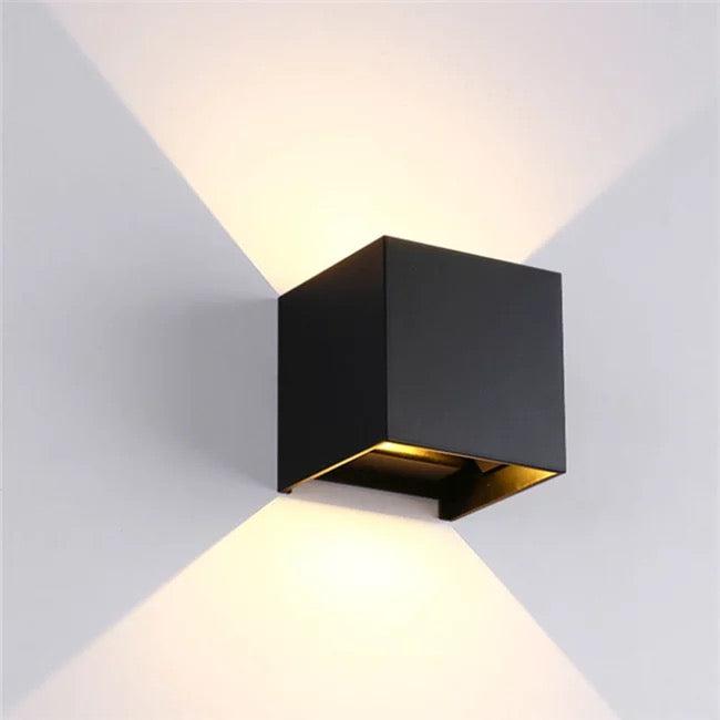 LED Wandleuchte 6W Außen Schwarz