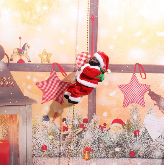 SantaClimb | Santas Musikalische Kletterfestdekoration Interaktives Spielzeug