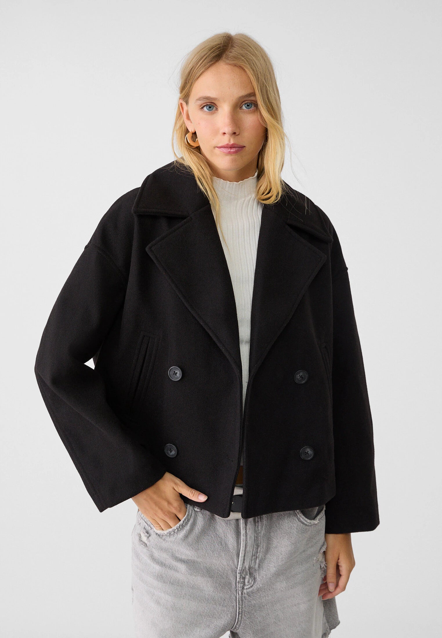 Anna™ Kurze Doppelreiher Jacke